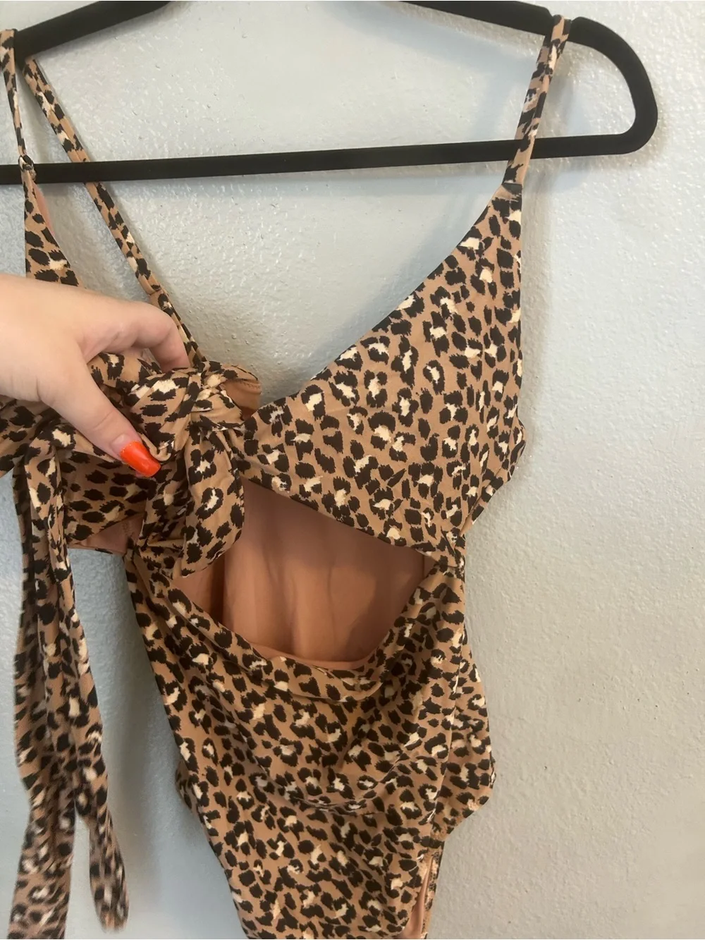 Aerie leopard one piece swimsuit